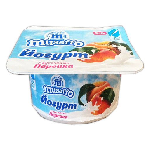 ЙОГУРТ ПЕРСИК 2% MUSAFFO ПЭТ 110Г