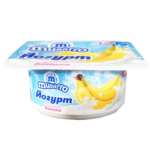 ЙОГУРТ БАНАН 2% MUSAFFO ПЭТ 110Г