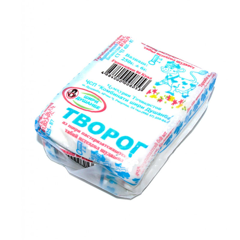 ТВОРОГ ОБЕЗЖИРЕННЫЙ ШИРИ ДУШАНБЕ 250Г