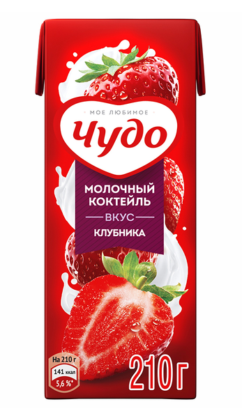 РАСТИШ КОКТЕЙЛЬ МОЛОЧ.КЛУБНИК 2% 210Г