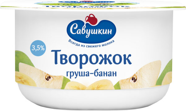 ПАСТА ТВОРОЖНАЯ ДЕСЕРТ. ГРУША БАНАН 120Г