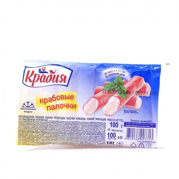 ПАЛОЧКИ КРАБОВЫЕ КЛАССИЧ.КРАБИЯ 100Г