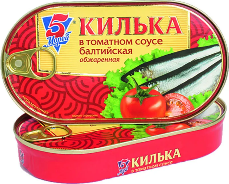 КИЛЬКА В ТОМ.СОУСЕ 5 МОРЕЙ КЛЮЧ 175ГР