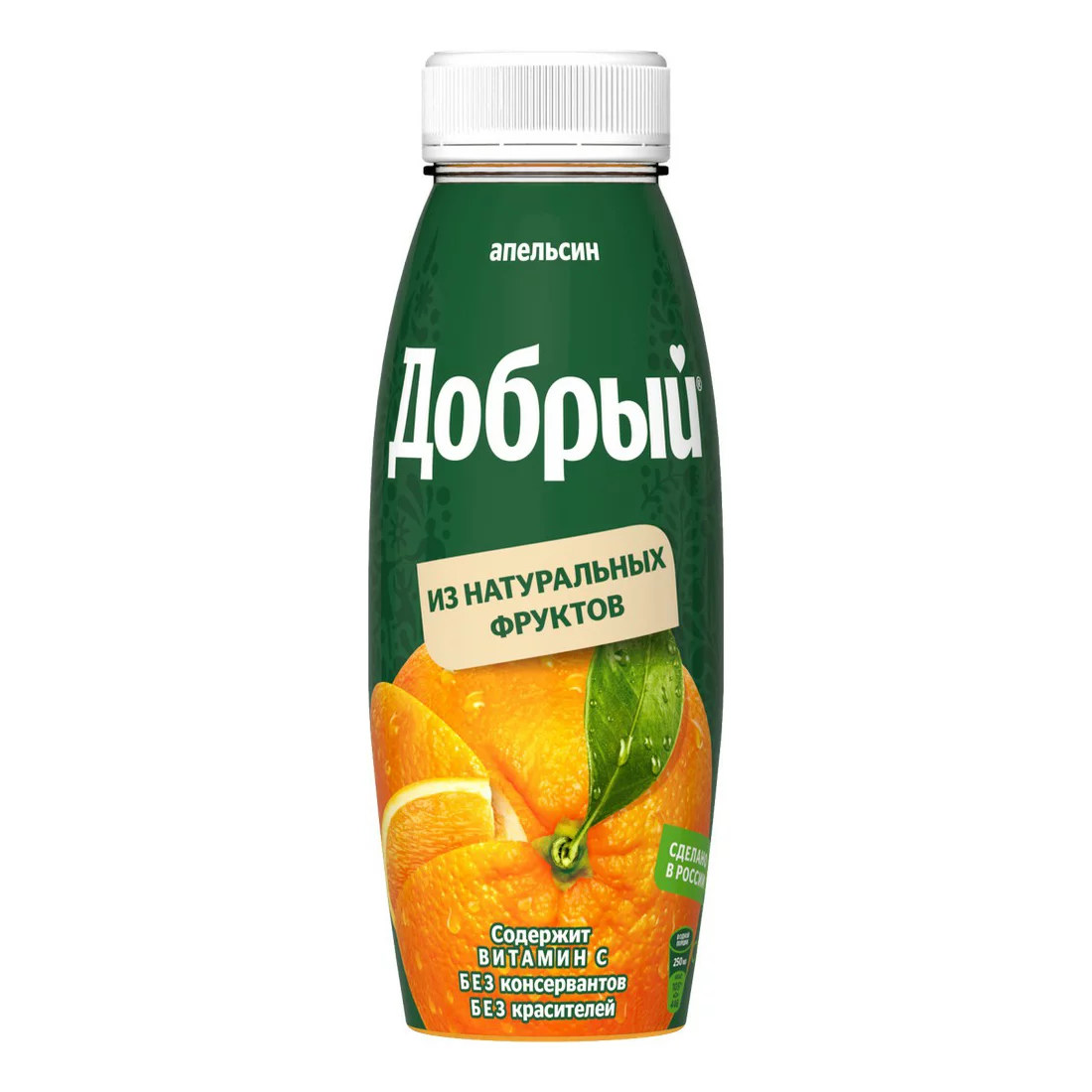 СОК АПЕЛЬСИНОВЫЙ ПЭТ ДОБРЫЙ 0,33Л