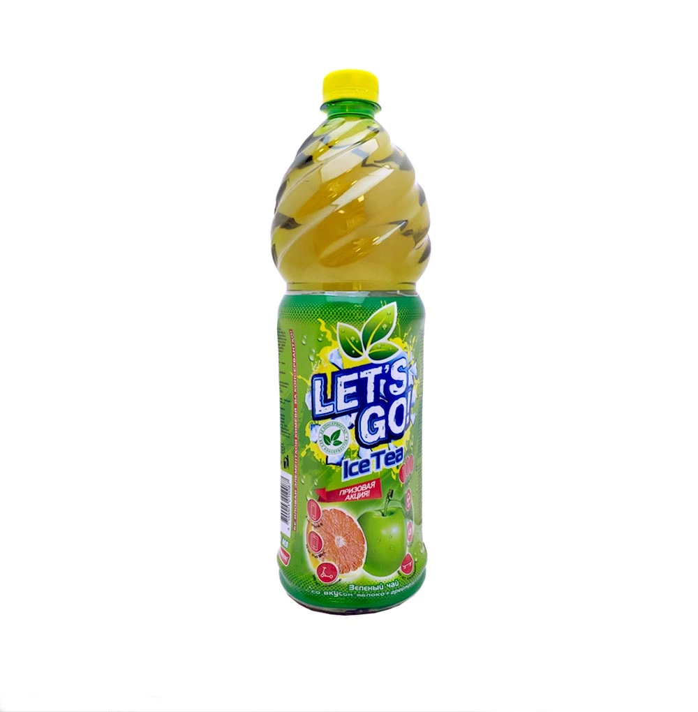 ЧАЙ ЗЕЛ.ЯБЛОКО ГРЕЙПФРУТ LETS GO 1,25Л