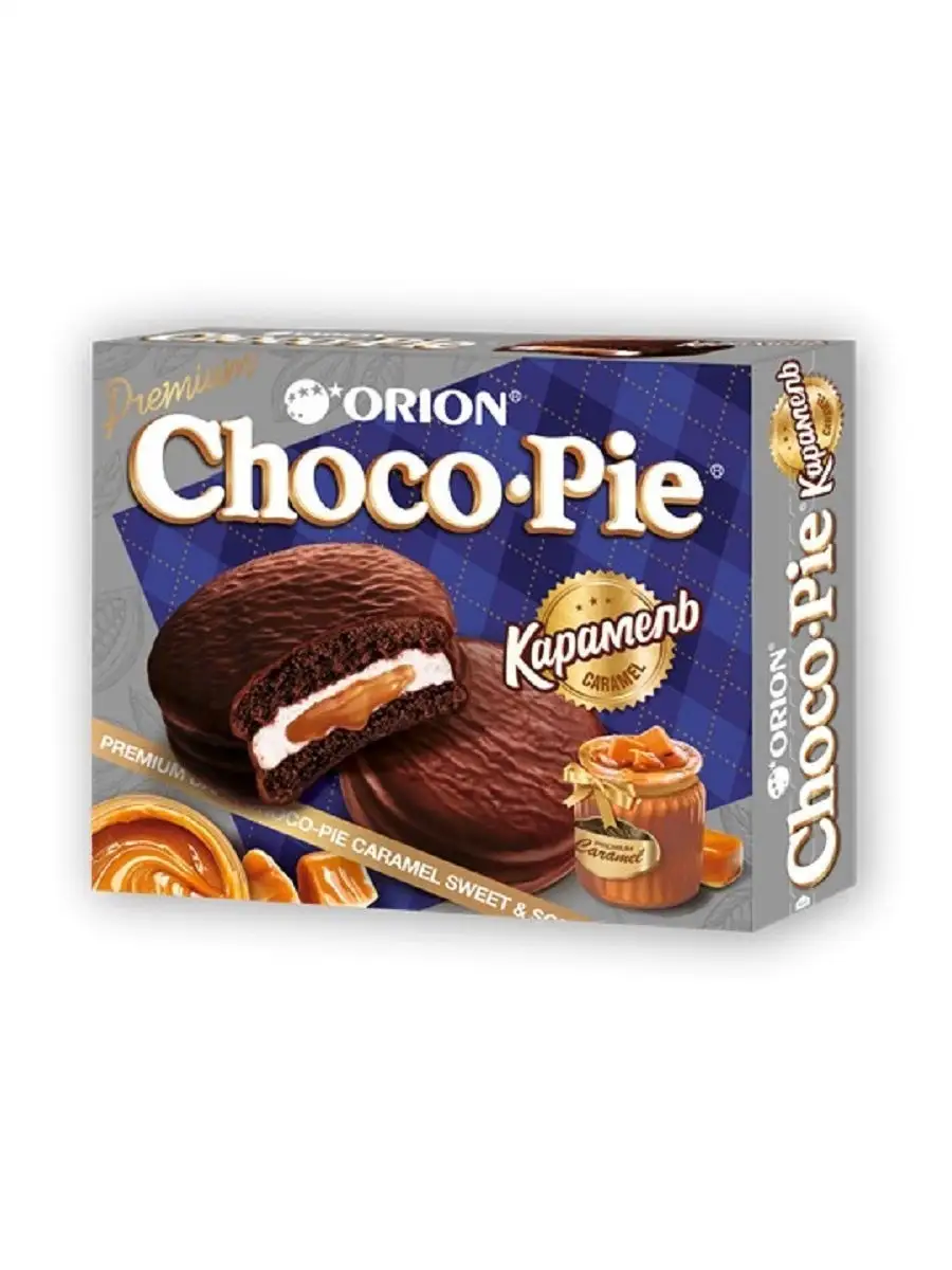 ПЕЧЕНЬЕ ОРИОН КАРАМЕЛЬ CHOCO PIE 360Г