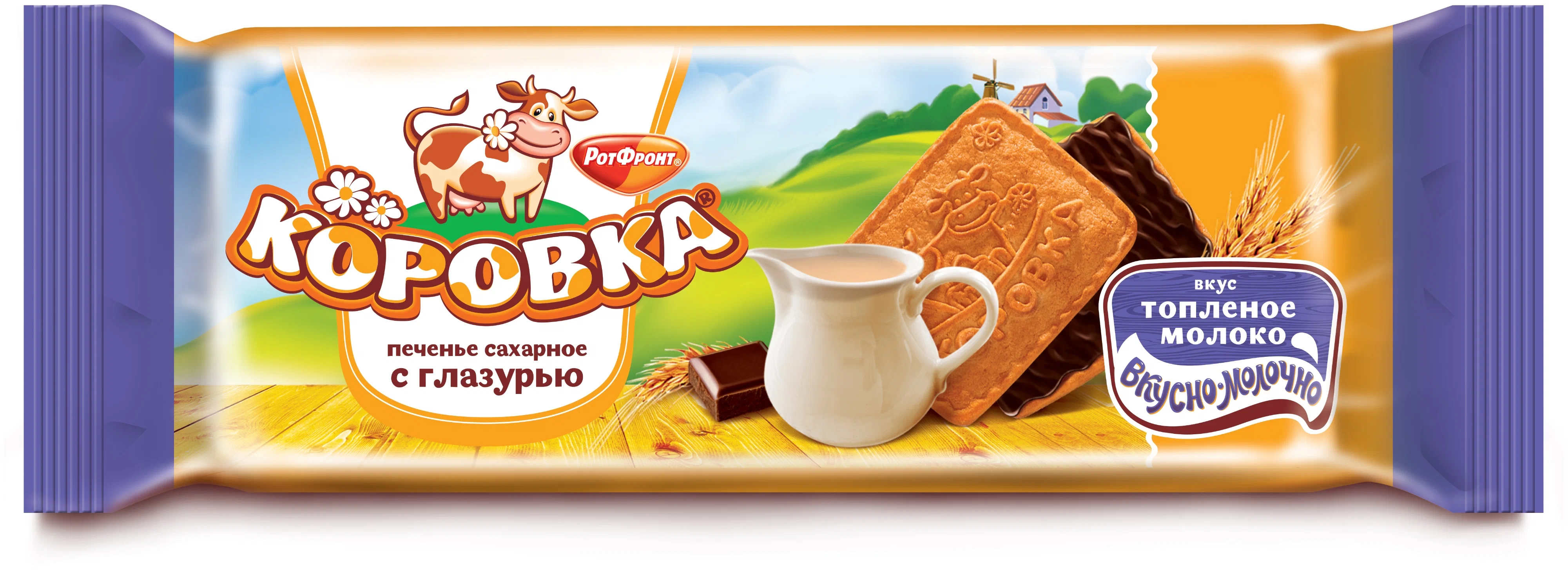 ПЕЧЕНЬЕ КОРОВКА С ГЛАЗ.ВК.ТОП.МОЛ.115Г
