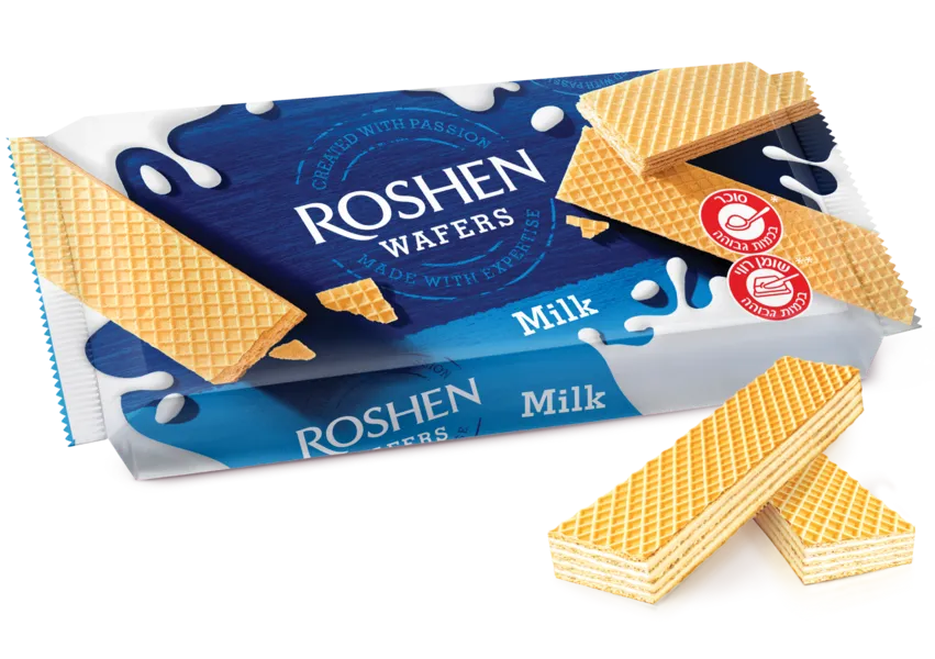 ВАФЛИ МОЛОЧНЫЕ ROSHEN 216Г