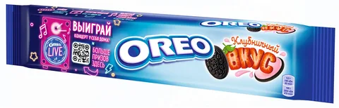 ПЕЧЕНЬЕ С КАКАО И ВК.КЛУБНИКИ OREO 95Г