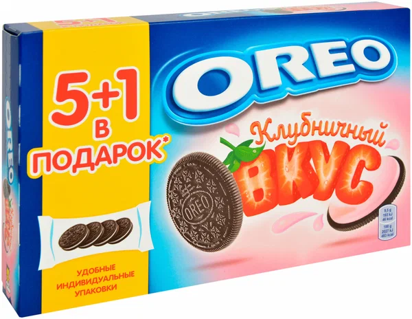 ПЕЧЕНЬЕ С КАКАО И ВК.КЛУБНИКИ OREO 228Г