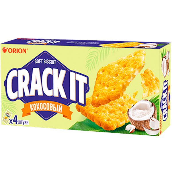 ПЕЧЕНЬЕ ЗАТЯЖН.КОКОС.ORION CRACK IT 72Г