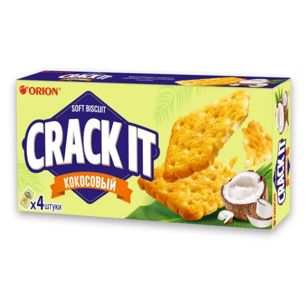 ПЕЧЕНЬЕ ЗАТЯЖН.КОКОС.ORION CRACK IT 144Г