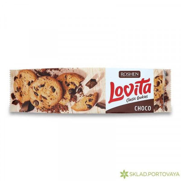 ПЕЧЕНЬЕ С КУСОЧ.ГЛАЗ.LOVITA ROSHEN 150Г