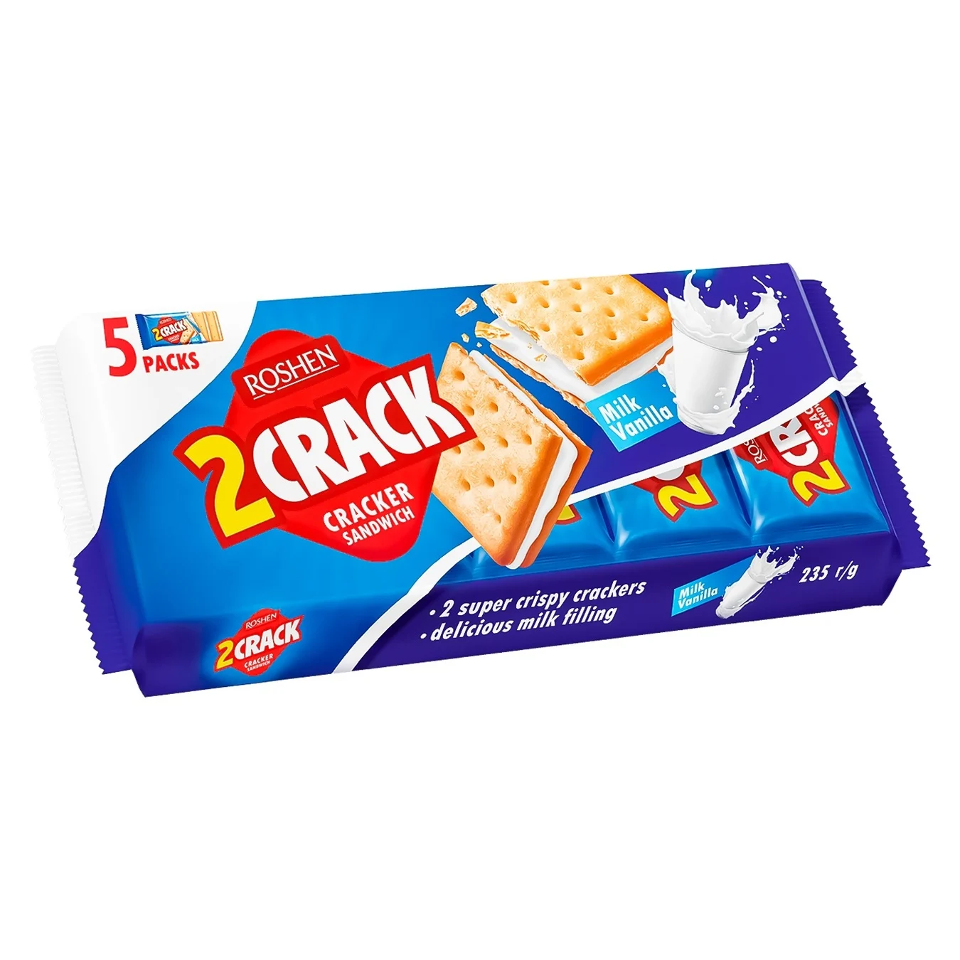 КРЕКЕР МОЛОЧНЫЙ ROSHEN 235г