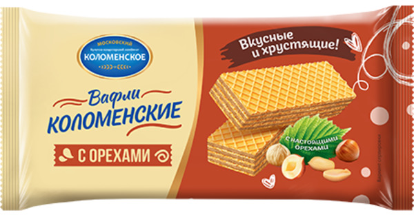 ВАФЛИ С ОРЕХАМИ 200ГР