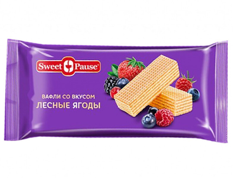 ВАФЛИ СВИТ ПАУЗ ЛЕСНЫЕ ЯГОДЫ 130ГР