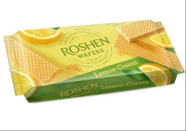 ВАФЛИ ЛИМОН ROSHEN 216Г