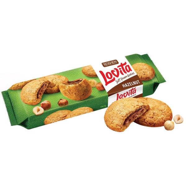 ПЕЧЕНЬЕ ОРЕХ.ROSHEN LOVITA 127Г