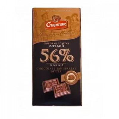 ШОКОЛАД СПАРТАК ГОРЬКИЙ 56% ПЕНАЛ 90Г