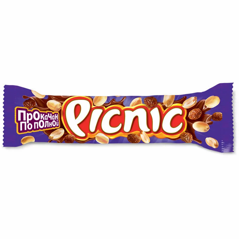 БАТОНЧИК ШОКОЛАДНЫЙ PICNIC 76ГР