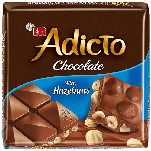 ПЛИТКА МОЛОЧ.ШОК С ОРЕХ ADICTO 60ГР
