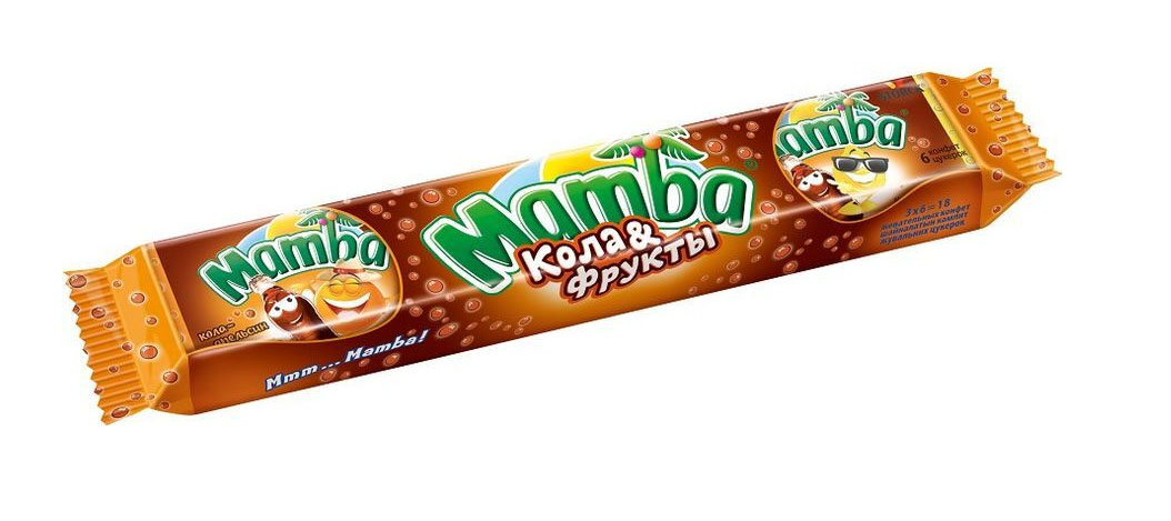 ЖЕВАТЕЛ.КОНФ.COLA&FRUKT MAMBA 79,5Г