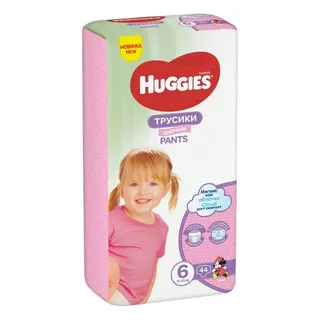 ПОДГУЗНИКИ РАЗМЕР 6 GIRL HUGGIES 2*44ШТ