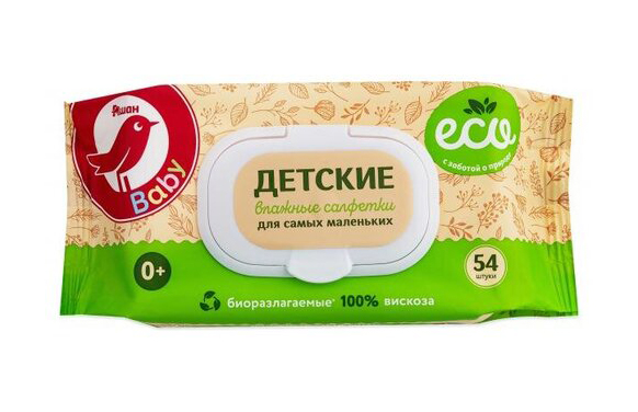 КП/ВЛ.САЛФЕТ ДЕТСКИЕ ECO 54ШТ
