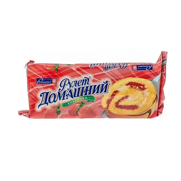 РУЛЕТИКИ ДОМАШНИЕ КЛУБНИКА 150Г