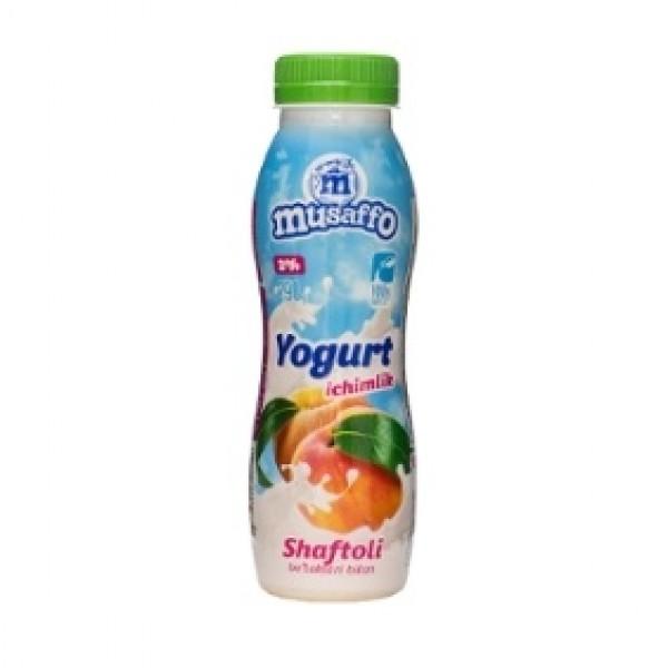 ЙОГУРТ БУТ.ПЕРСИК 2% MUSAFFO ПЭТ 280Г