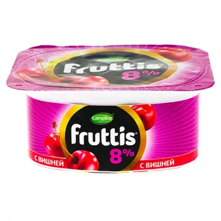 ЙОГУРТ ЭКСТРА ВИШН ГРУ.8% FRUTTIS 115Г