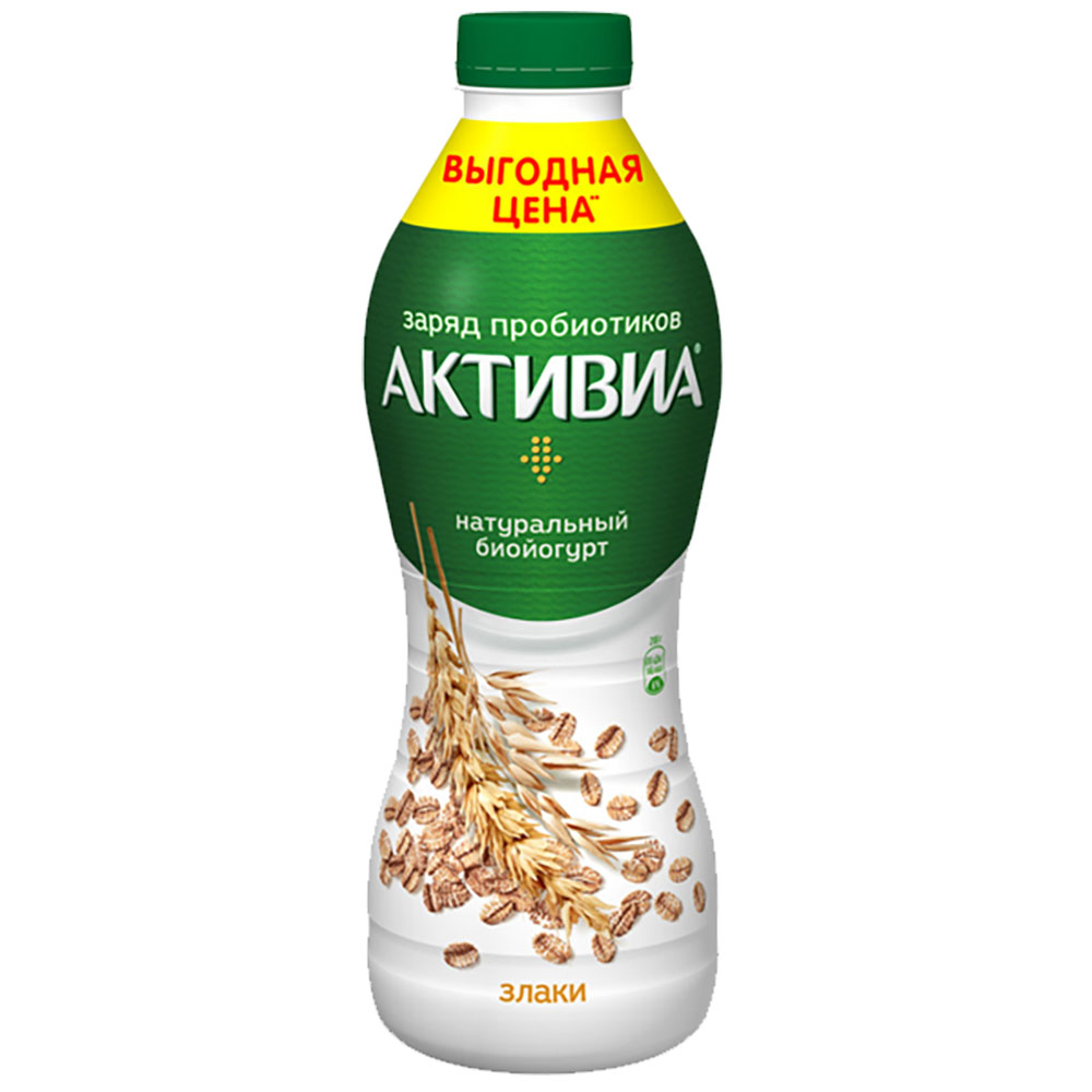 ЙОГУРТ 2.2% ПИТ.ЗЛАКИ АКТИВИА 650Г