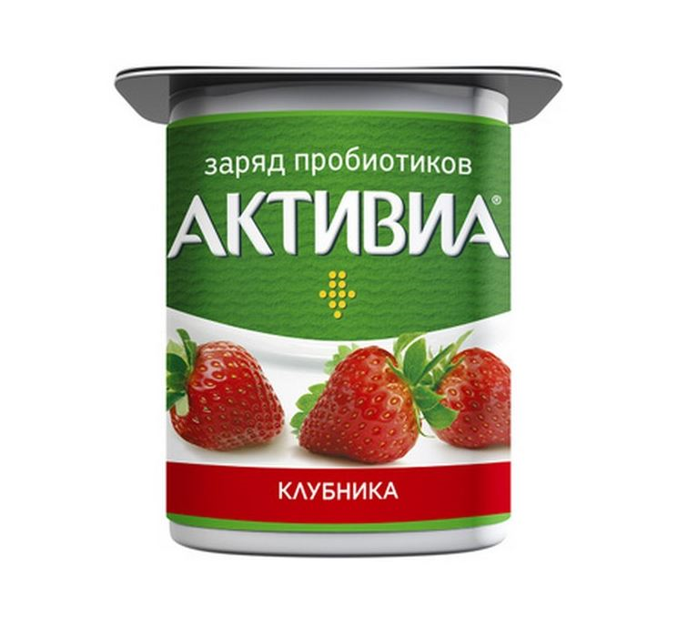 ЙОГУРТ 2.9% КЛУБНИКА АКТИВИА 120Г