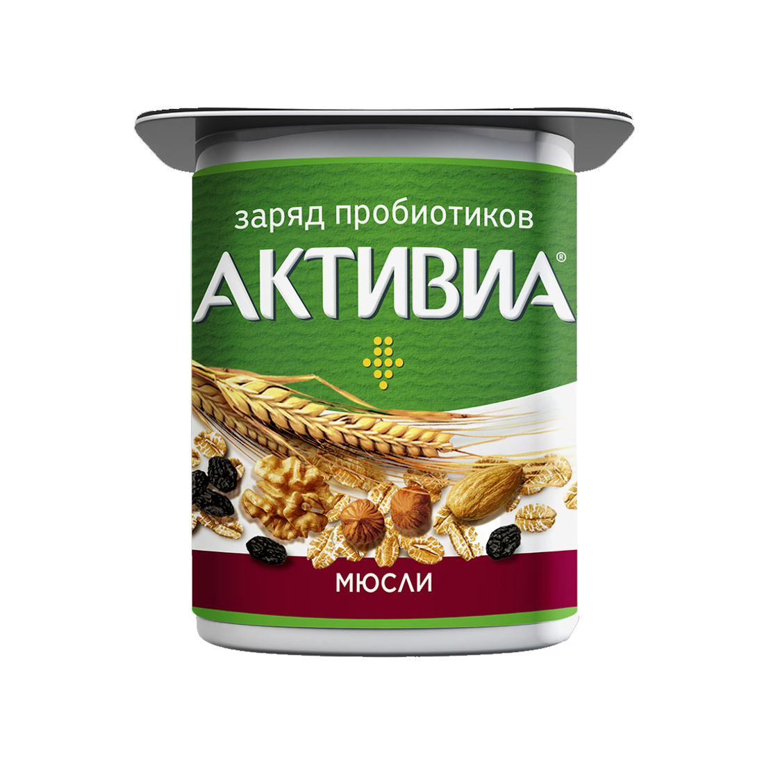 ЙОГУРТ 3.1% МЮСЛИ АКТИВИА 120Г