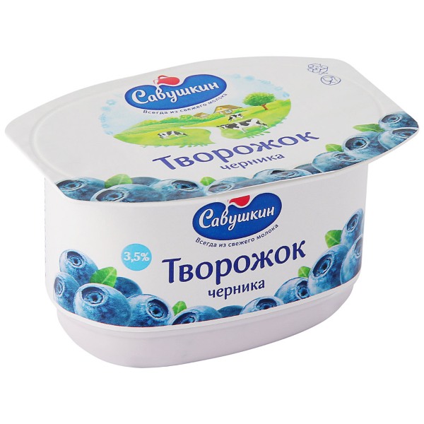 ТВОРОЖНАЯ ДЕСЕРТНАЯ ЧЕРНИКА 3.5 % 120Г