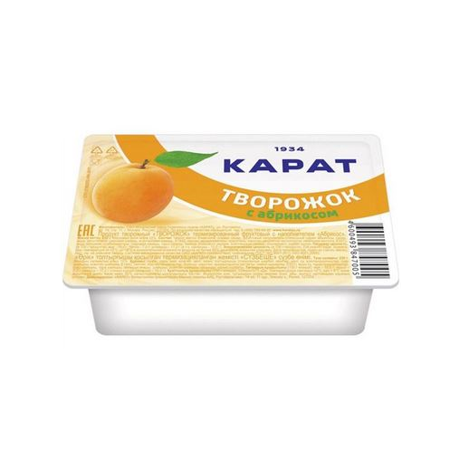 ТВОРОЖОК С АБРИКОСОМ 9% 230Г