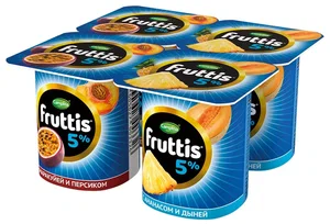 ЙОГУРТ ПЕРСИК-АНАНАС FRUTTIS 5% 115ГР